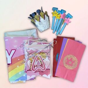 Mario Brothers, Princess Peach, Birthday Party Supplies Bundle, 20+ Pieces